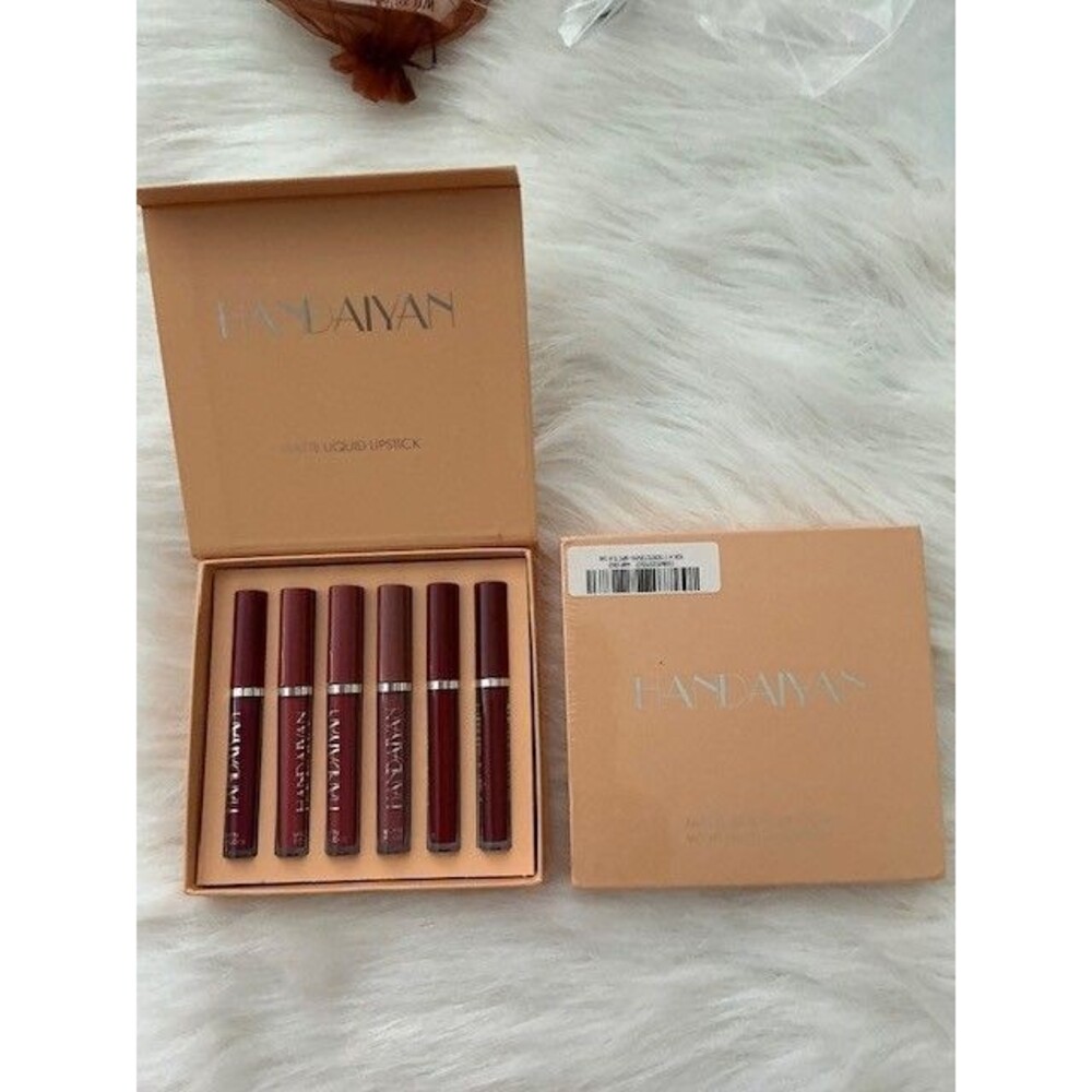 Handaiyan Matte Liquid Lipstick 6 piece set-different colors NIB